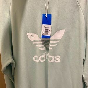 Oversized unisex adidas crew neck